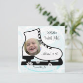 Aangepaste foto-ijsschaatsen op zaterdag kaart (Staand voorkant)