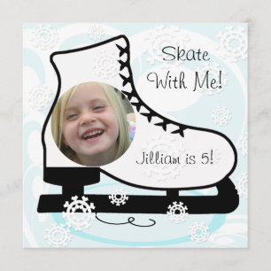Aangepaste foto-ijsschaatsen op zaterdag kaart
