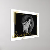 aangepaste foto | ik hou van je | elegante gouden  folie afdrukken (Laagn)