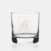 Aangepaste foto "Ik hou van je papa" Whisky Glas (Achterkant)