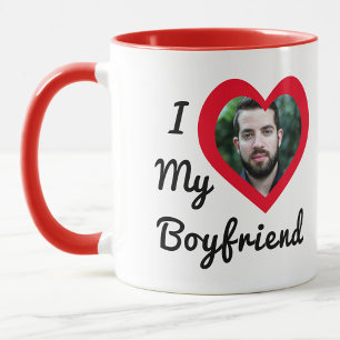Aangepaste foto Ik hou van mijn vriend Bae op maat Mok