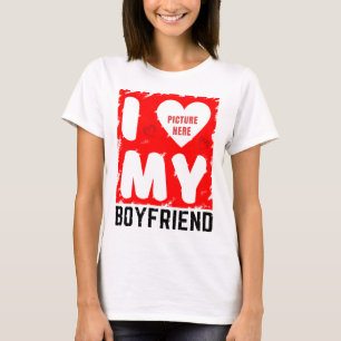 AANGEPASTE FOTO IK HOU VAN MIJN VRIEND RELATIE CAD T-SHIRT