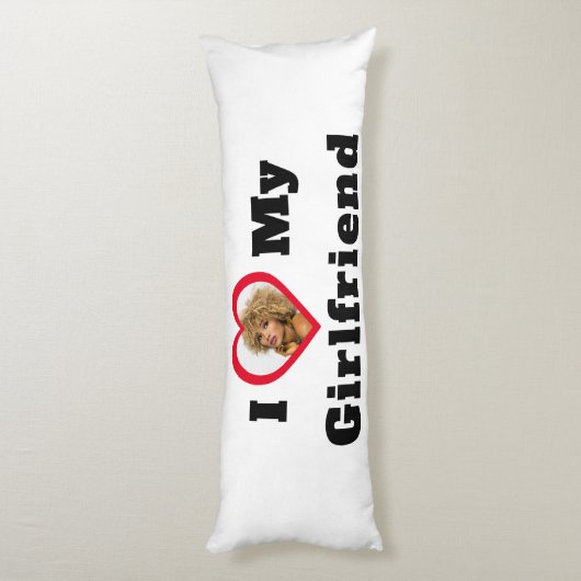 Aangepaste foto Ik hou van mijn Vriendin Lichaamskussen (Achterkant (Verticaal))