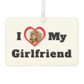 Aangepaste foto Ik hou van mijn Vriendin Luchtverfrisser (Achterkant)