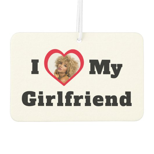 Aangepaste foto Ik hou van mijn Vriendin Luchtverfrisser (Achterkant)