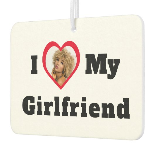 Aangepaste foto Ik hou van mijn Vriendin Luchtverfrisser (Links)