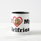 Aangepaste foto Ik hou van mijn Vriendin Mok (Midden)