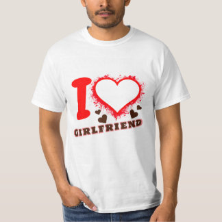Aangepaste foto Ik hou van mijn Vriendin T-shirt