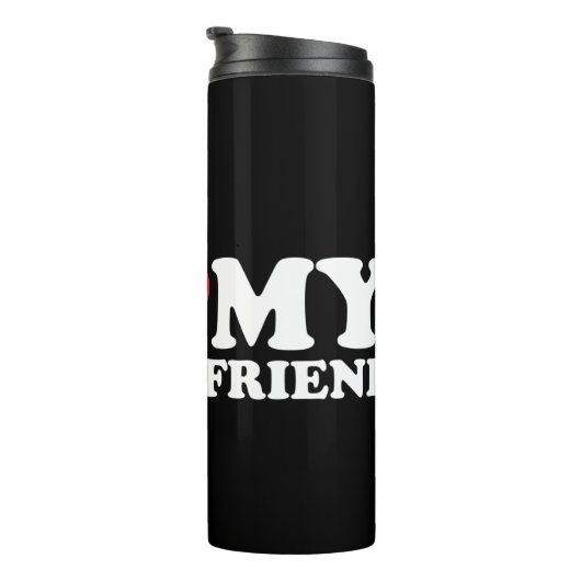 Aangepaste foto Ik hou van mijn Vriendin Thermosbeker (Geroteerd rechts)