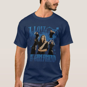 Aangepaste foto Ik hou van mijn vriendin Vintage b T-shirt