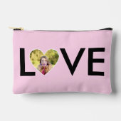 Aangepaste Foto in Baby Pink Heart Lijst Etui (Voorkant)