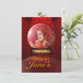 Aangepaste foto in uitnodigingen voor kristallen w (Staand voorkant)