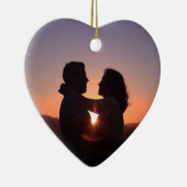 Aangepaste foto-indeling keramisch ornament (Rechts)