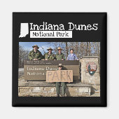 Aangepaste foto - Indiana Dunes National Park Sign Magneet (Voorkant)