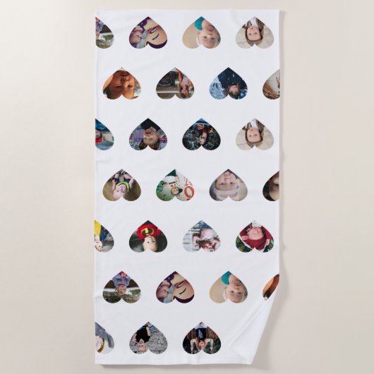 Aangepaste foto-ingang strandlaken (Voorkant)