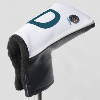 Aangepaste Foto & Initiaal Monogram Sjabloon Golfheadcover