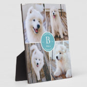 Aangepaste foto-inklage Pet Dog Fotoplaat (Zijkant)