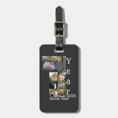 Aangepaste foto-inklage voor 1 trouwdag 7 bagagelabel (Voorkant verticaal)