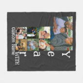 Aangepaste foto-inklage voor 1 trouwdag 7 fleece deken (Voorkant (Horizontaal))