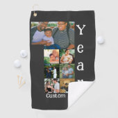 Aangepaste foto-inklage voor 1 trouwdag 7 golfhanddoek (Insitu)