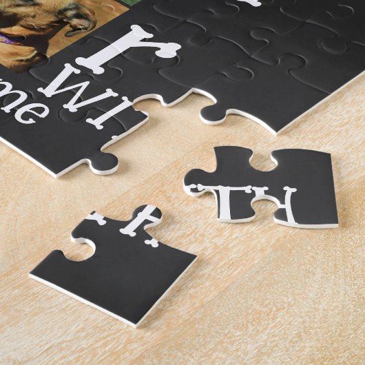 Aangepaste foto-inklage voor 1 trouwdag 7 legpuzzel (Zijkant)