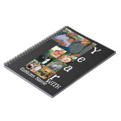 Aangepaste foto-inklage voor 1 trouwdag 7 notitieboek (Linkerzijde)