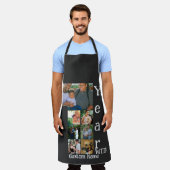 Aangepaste foto-inklage voor 1 trouwdag 7 schort (Gedragen)