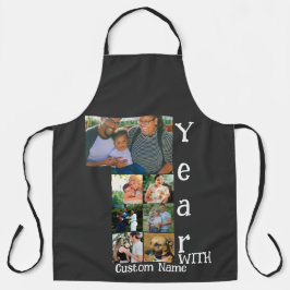 Aangepaste foto-inklage voor 1 trouwdag 7 schort