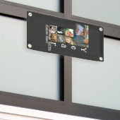 Aangepaste foto-inklage voor 1 trouwdag 7 spandoek (Buitenkant Gebouw)