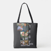 Aangepaste foto-inklage voor 1 trouwdag 7 tote bag (Achterkant)