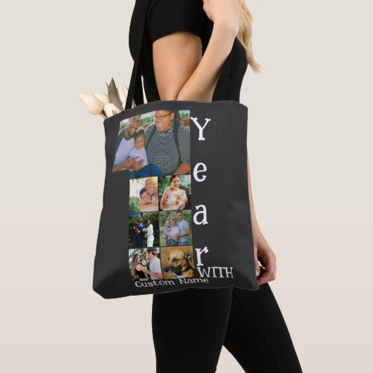 Aangepaste foto-inklage voor 1 trouwdag 7 tote bag (Dichtbij)