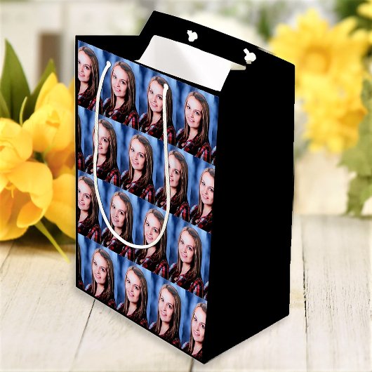 Aangepaste foto-inkolling op maat medium cadeauzakje