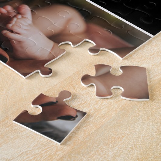 Aangepaste foto-inkouvelnaam legpuzzel (Zijkant)