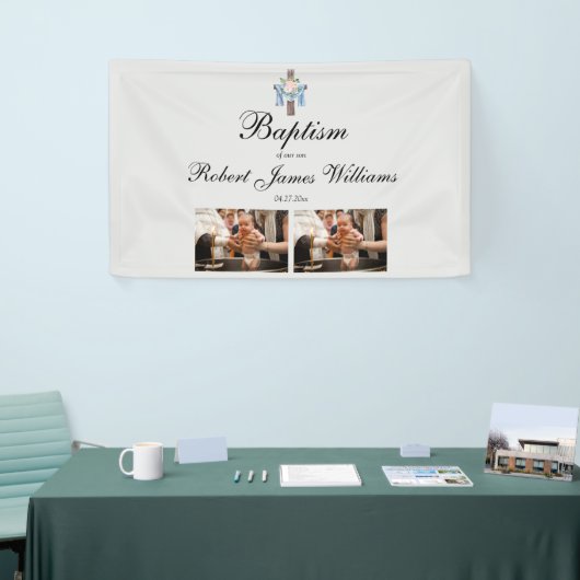 Aangepaste foto-inkt kerstmis achtergrond spandoek (Beurs)