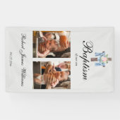 Aangepaste foto-inkt kerstmis achtergrond spandoek (Horizontaal)