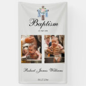 Aangepaste foto-inkt kerstmis achtergrond spandoek (Verticaal)