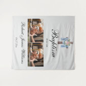 Aangepaste foto-inkt kerstmis achtergrond wandkleed (Voorkant (horizontaal))