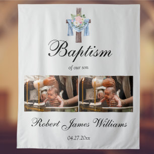 Aangepaste foto-inkt kerstmis achtergrond wandkleed