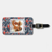 Aangepaste foto-inktankers en beschermpatroon bagagelabel (Voorkant horizontaal)