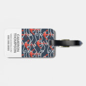 Aangepaste foto-inktankers en beschermpatroon bagagelabel (Achterkant horizontaal)