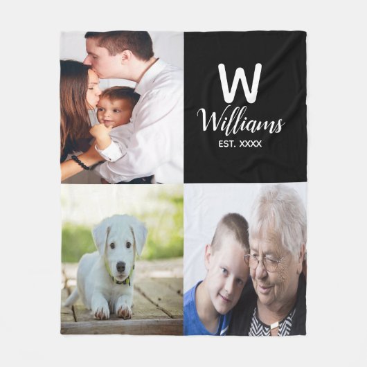 Aangepaste foto-inktbank fleece deken (Voorkant)