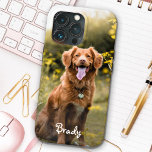 Aangepaste foto-inktbank Pet Case-Mate iPhone Case<br><div class="desc">Nu kunt u uw beste vriend met u meenemen waar u ook gaat met deze iPhone case van de douane-hondenfoto. Deze foto met een gepersonaliseerd naamontwerp is trendy, elegant, cool en schattig. Pas met uw favoriete hondfoto, kattenfoto, of om het even welk huisdier met poten aan! Voeg jouw naam toe...</div>