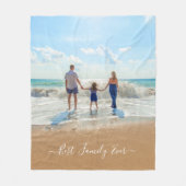 Aangepaste foto-inktbank Uw familie foto-cadeau Fleece Deken (Voorkant)