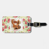 Aangepaste foto-inktpatronen en -vlinders bagagelabel (Voorkant horizontaal)