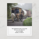 Aangepaste foto-inktpatronen op paarden aankondigingskaart (Voorkant)