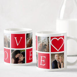 Aangepaste foto-inkuilcoupons LOVE Romantic Koffiemok