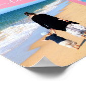 Aangepaste foto-inkuilfamilie liefde persoonlijke  poster (Hoek)