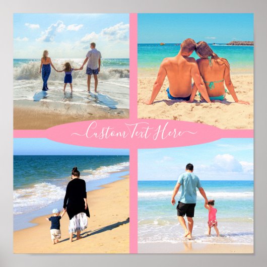 Aangepaste foto-inkuilfamilie liefde persoonlijke  poster (Voorkant)