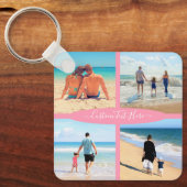 Aangepaste foto-inkuilfamilie liefde persoonlijke  sleutelhanger (Voorkant)