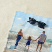 Aangepaste foto-inkuilfamilie liefde persoonlijke strandlaken (In situ)